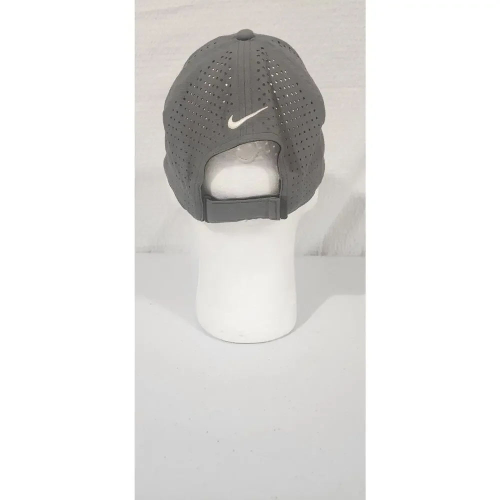 Game On Nike Hat Adult Gray Strap Back Cap Golf Legacy 91 Dri Fit